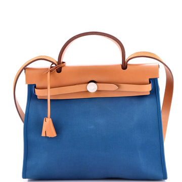 Hermes Herbag Zip Leather and Toile 31