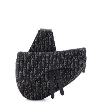 Christian Dior Saddle Crossbody Bag Oblique Canvas