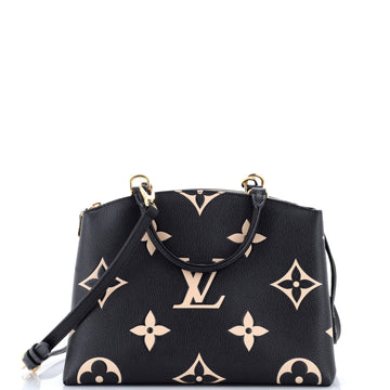 Louis Vuitton Petit Palais Handbag Bicolor Monogram Empreinte Giant