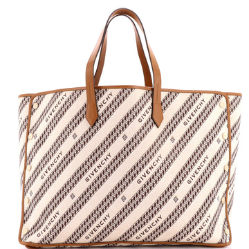 Givenchy Bond Shopper Tote Logo Jacquard Canvas Large