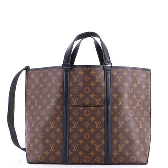 Louis Vuitton Weekend Tote Macassar Monogram Canvas GM