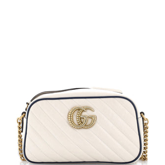 Gucci GG Marmont Shoulder Bag Diagonal Quilted Leather Small