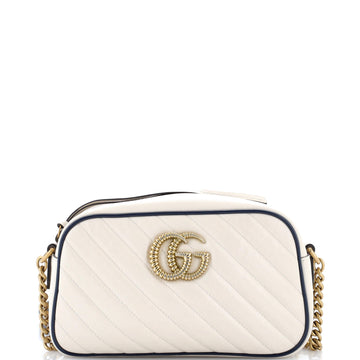 Gucci GG Marmont Shoulder Bag Diagonal Quilted Leather Small