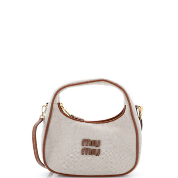 Miu Miu Wander Hobo Canvas Mini