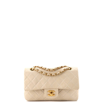 Chanel Vintage Classic Double Flap Bag Quilted Lambskin Small