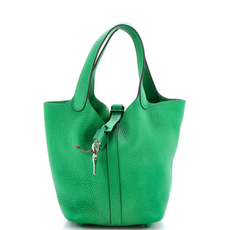 Hermes Monochrome Picotin Lock Bag Clemence PM