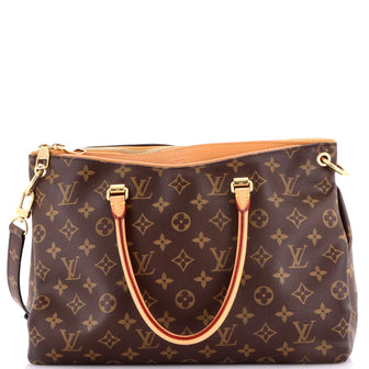 Louis Vuitton Pallas Tote Monogram Canvas with Leather