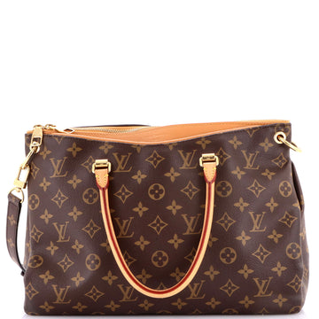 Louis Vuitton Pallas Tote Monogram Canvas with Leather