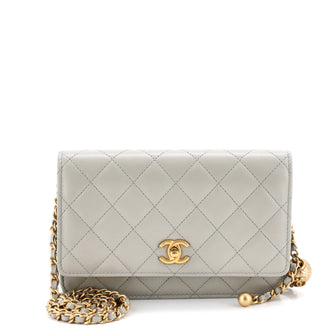 Chanel Pearl Crush Wallet on Chain Quilted Lambskin