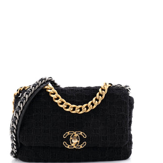 Chanel 19 Flap Bag Quilted Tweed Medium