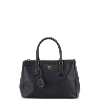 Prada Double Zip Lux Tote Saffiano Leather Small
