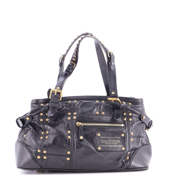 Louis Vuitton Riveting Handbag Studded Lambskin