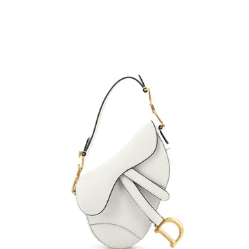 Christian Dior Saddle Handbag Leather Mini