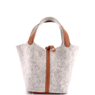 Hermes Picotin Lock Bag Felt with Leather PM