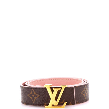 Louis Vuitton LV Initiales Reversible Belt Monogram Canvas and Leather Medium