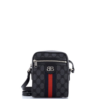 Balenciaga x Gucci The Hacker Project Zip Messenger Bag BB Canvas Mini