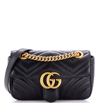 Gucci GG Marmont Flap Bag Matelasse Leather Mini