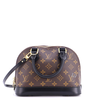 Louis Vuitton Alma Handbag My World Tour Monogram Canvas BB