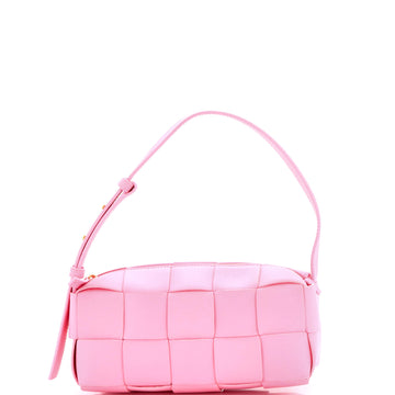 Bottega Veneta Brick Cassette Shoulder Bag Maxi Intrecciato Leather Small