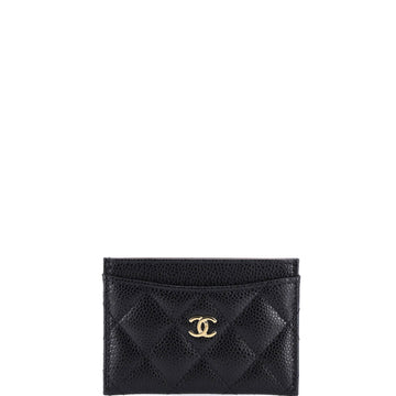 Chanel Classic Card Holder Quilted Caviar