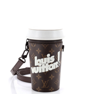 Louis Vuitton Coffee Cup Convertible Pouch Everyday Signature Vintage Monogram Canvas