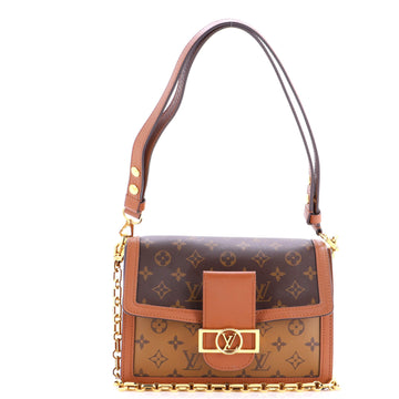 Louis Vuitton Dauphine Shoulder Bag Reverse Monogram Canvas MM