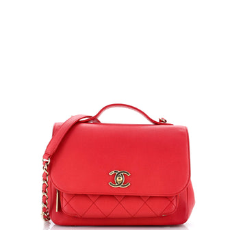 Chanel Business Affinity Flap Bag Quilted Caviar Small