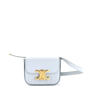 Celine Triomphe Shoulder Bag Smooth Calfskin Mini