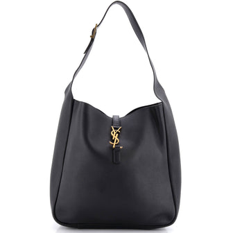 Saint Laurent Le 5 a 7 Supple Hobo Leather Large