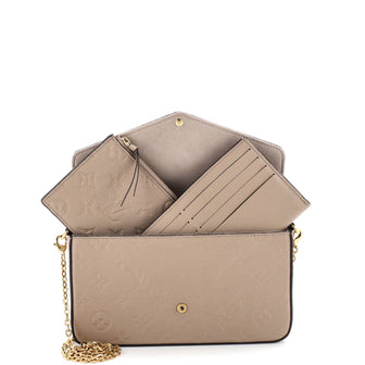 Louis Vuitton Felicie Pochette Monogram Empreinte Leather