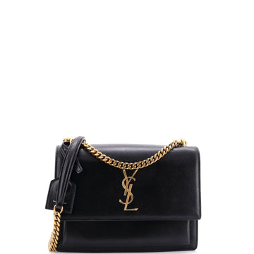 Saint Laurent Sunset Crossbody Bag Leather Medium
