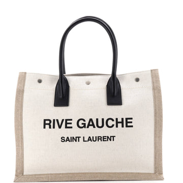 Saint Laurent Rive Gauche Shopper Tote Canvas Small