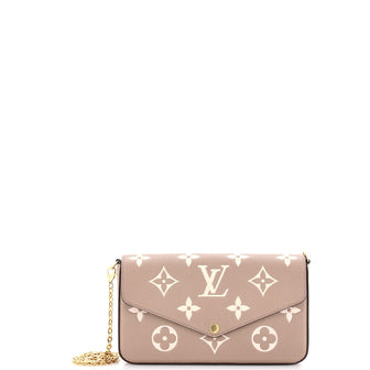 Louis Vuitton Felicie Pochette Bicolor Monogram Empreinte Giant