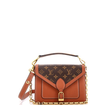 Louis Vuitton Biface Handbag Leather and Reverse Monogram Canvas