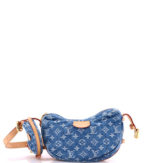 Louis Vuitton Croissant NM Handbag Monogram Denim MM