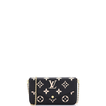 Louis Vuitton Felicie Pochette Bicolor Monogram Empreinte Giant