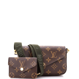 Louis Vuitton Felicie Strap & Go Handbag Monogram Canvas