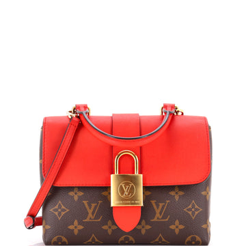 Louis Vuitton Locky Handbag Monogram Canvas with Leather BB