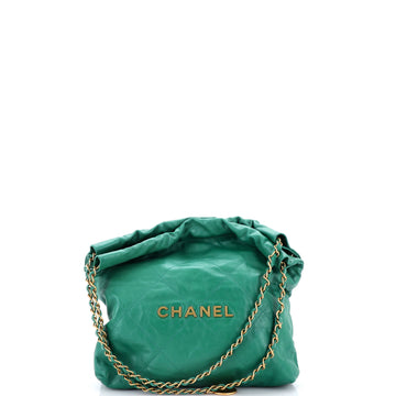 Chanel 22 Chain Hobo Quilted Calfskin Small