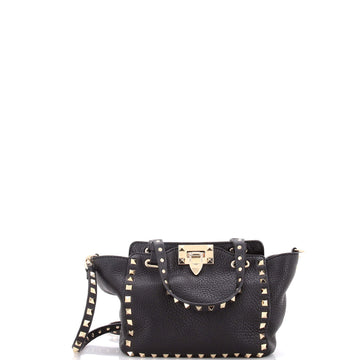 Valentino Garavani Rockstud Tote Pebbled Leather Mini