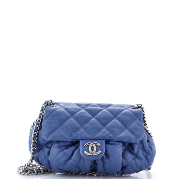 Chanel Chain Around Flap Bag Quilted Leather Medium