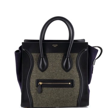Celine Tricolor Luggage Bag Felt Mini