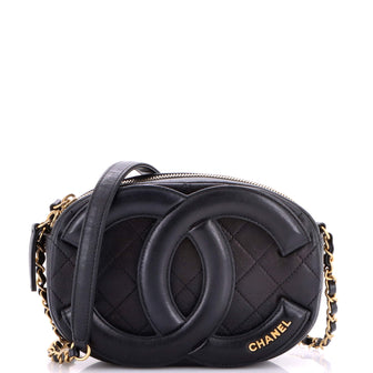 Chanel Coco Midnight Camera Case Quilted Lambskin Small