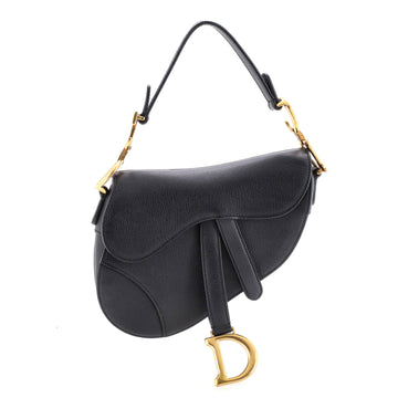 Christian Dior Saddle Handbag Leather Mini