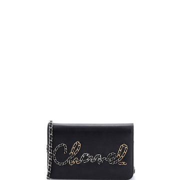 Chanel Chain Signe Wallet on Chain Calfskin