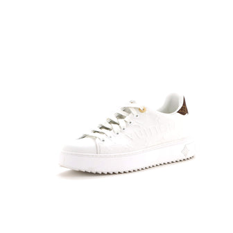 Louis Vuitton Women's Time Out Sneakers Monogram Embossed Leather