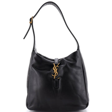 Saint Laurent Le 5 a 7 Supple Hobo Leather Small