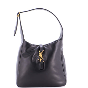 Saint Laurent Le 5 a 7 Supple Hobo Leather Small