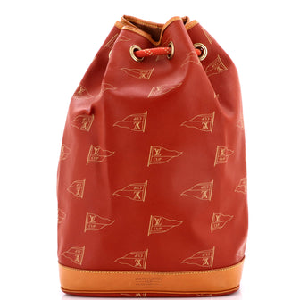 Louis Vuitton Cup Saint Tropez Drawstring Bag Coated Canvas