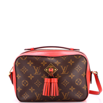 Louis Vuitton Saintonge Handbag Monogram Canvas with Leather